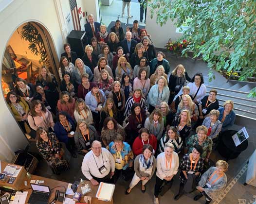 Decorating Den Interiors designers visiting Braxton Culler’s showroom at High Point last year.