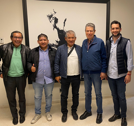 Licensees from Mexico meet with the new licensees from Peru. Pictured L to R - Hector Exzacarias, Jose Antonio Guzman, Valentin Guzman, Alfredo Valle Soto and Alvaro Martinez Valle