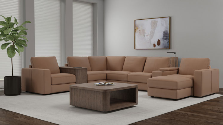 The 9711 modular motion sectional debuting at High Point Market.